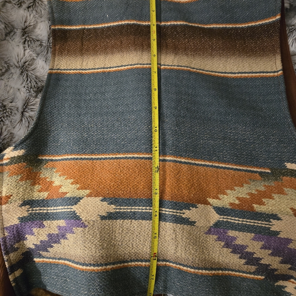 Ralph Lauren Country HAND TOOLED Vintage Congac Vest Ca. Late 80s/mid 90s RARE - Picture 15 of 16